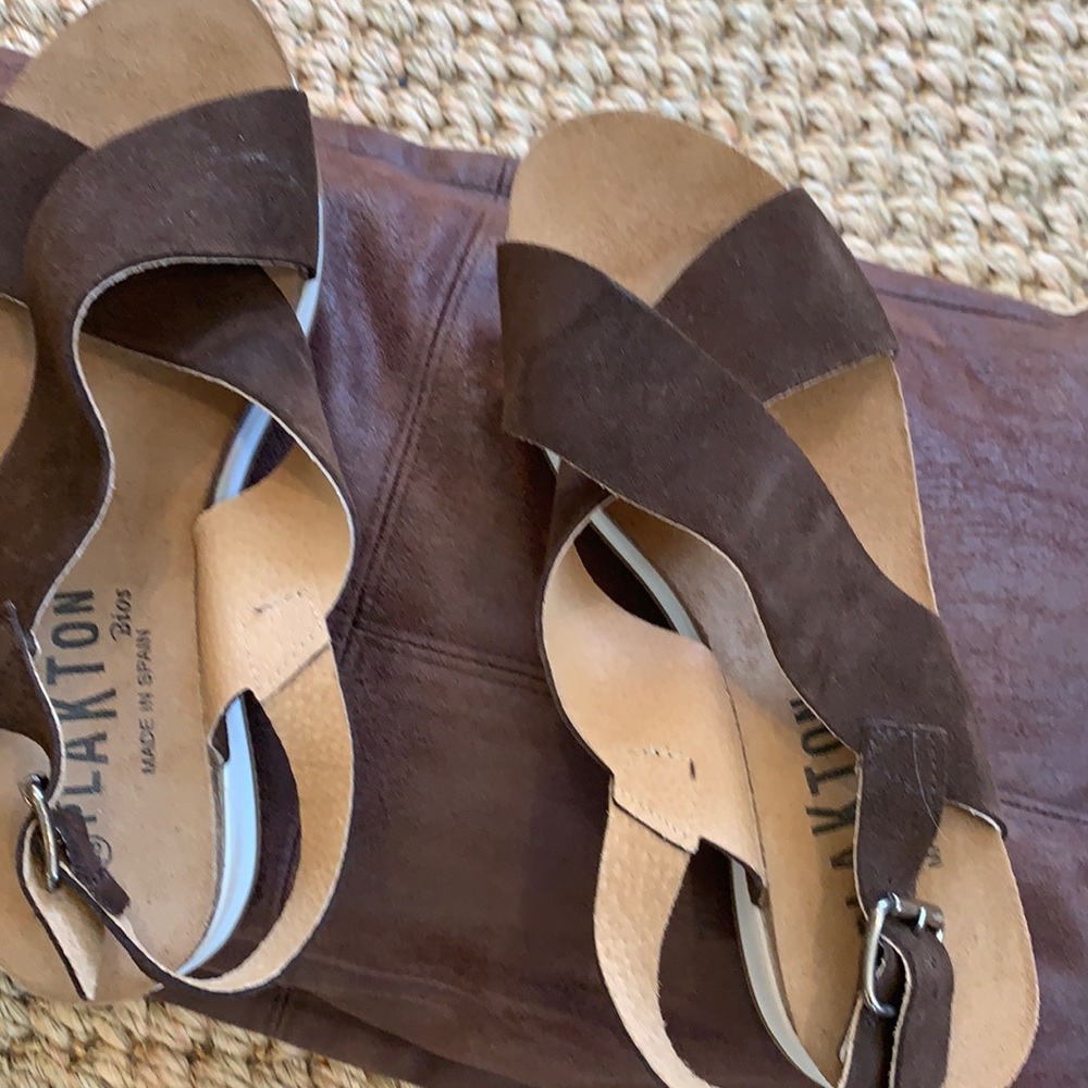 COPY - Ladies brown suede sandal new without tags size 9.5